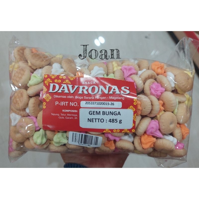 

GEM BUNGA 485gr DAVRONAS / Camilan & Oleh Oleh Khas Magelang Jogja Solo