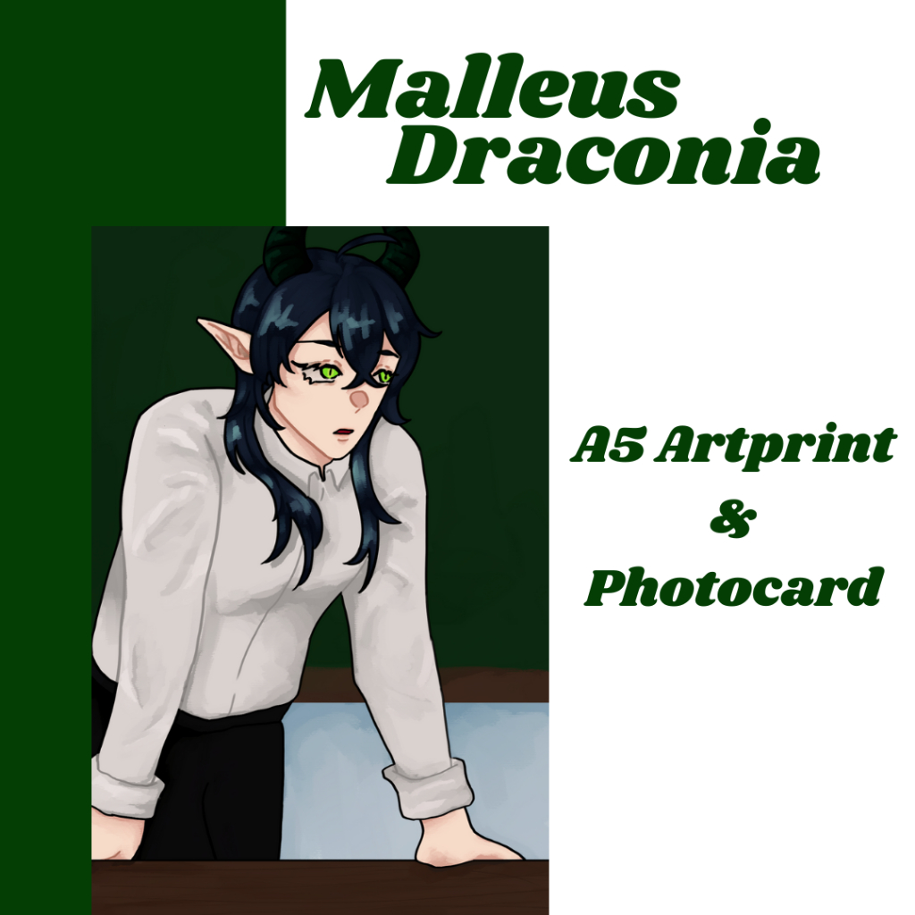 Art print Photocard Malleus Draconia Twisted Wonderland