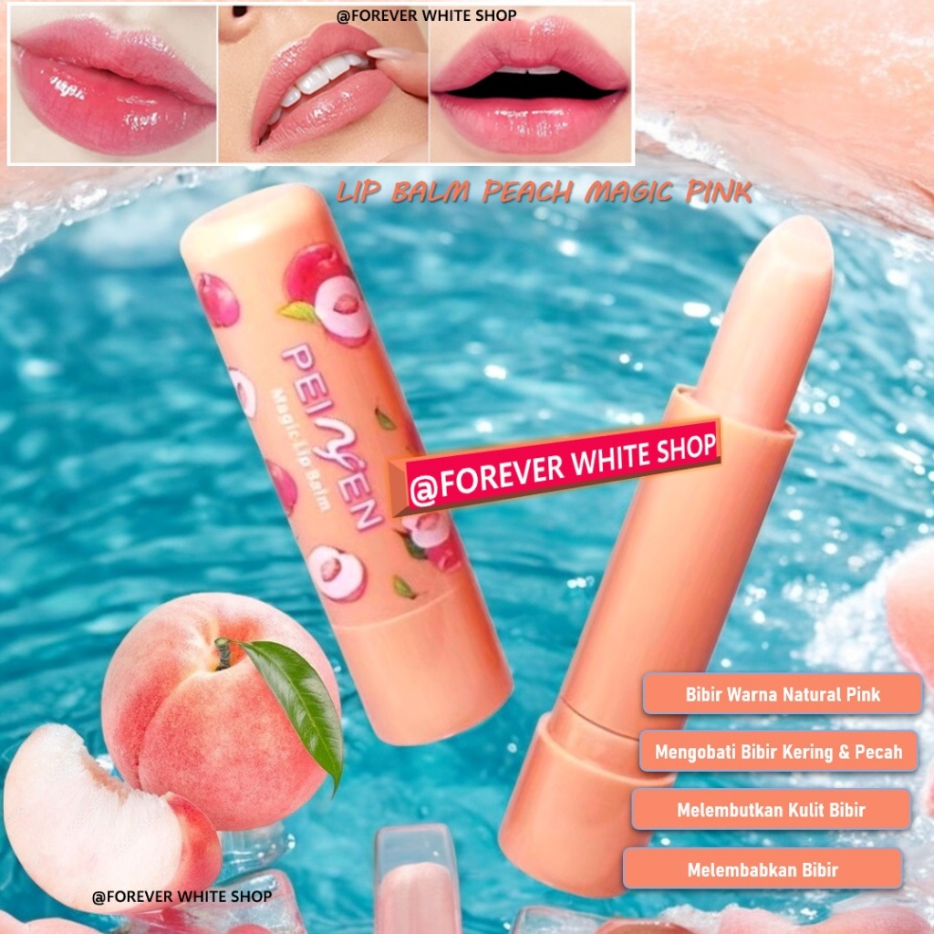 Lipstik Peach Magic Pink Pemerah Bibir Hitam Alami FWS / Lip Balm SPF Bibir Murah Lipstik Tahan Lama