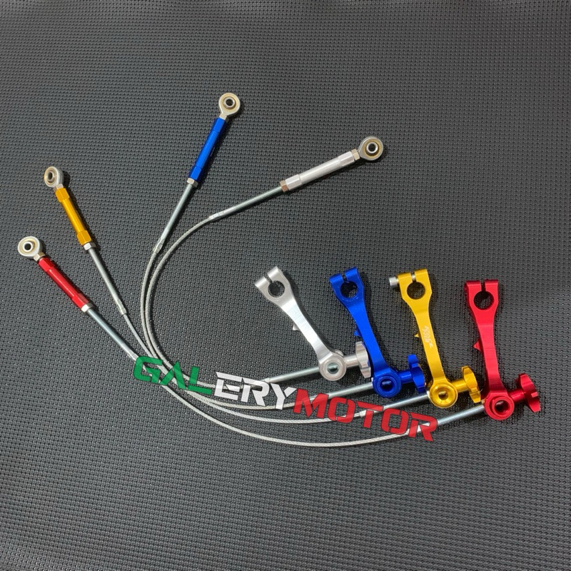 SELING REM / TARIKAN REM + PAHA REM CNC - UNTUK REM MOTOR YANG MENGGUNAKAN TROMOL / UNDERBONE ( MOTO