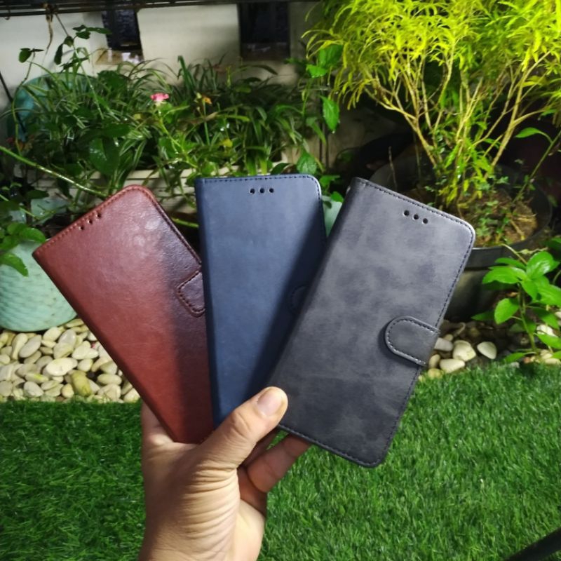 Leather Case Vivo 1716 Flip cover Wallet Dompet Hp Vivo V7 Plus V7+