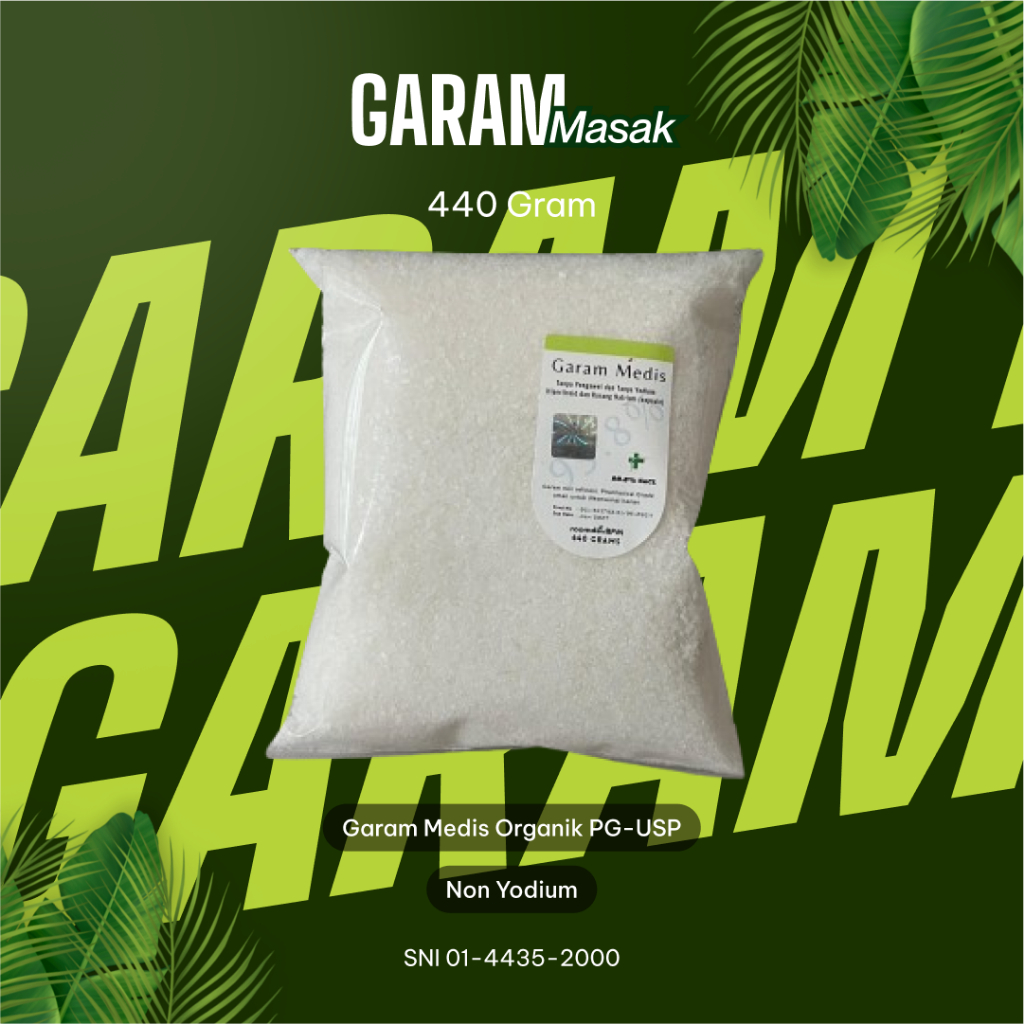 

Garam Medis Organic non Yodium khusus Tiroid Hipertiroid dan Kurang Natrium