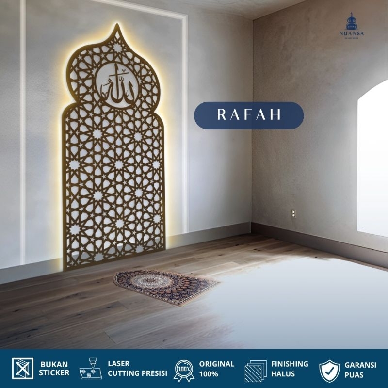 Hiasan Dinding Mihrab Mushola Kubah | Rafah