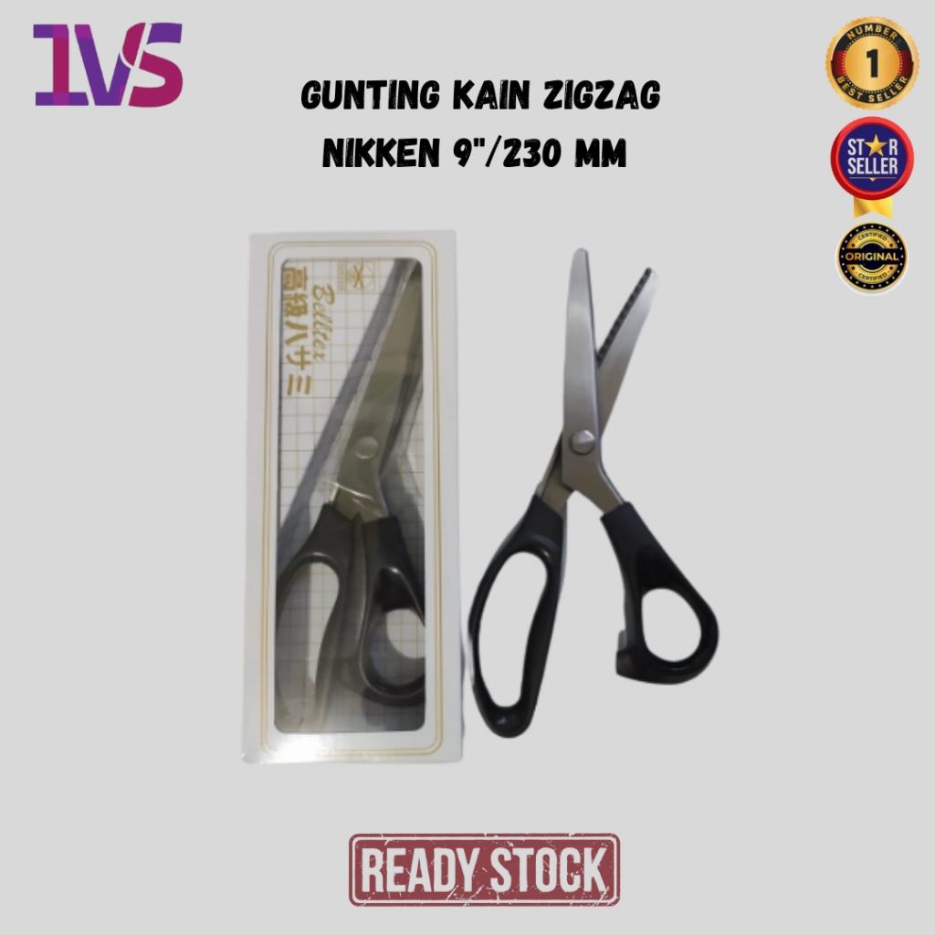 

Gunting Kain ZigZag Nikken 9"/230 mm