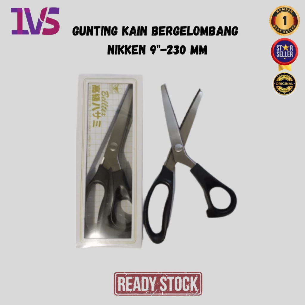 

Gunting Kain Bergelombang Nikken 9"-230 mm