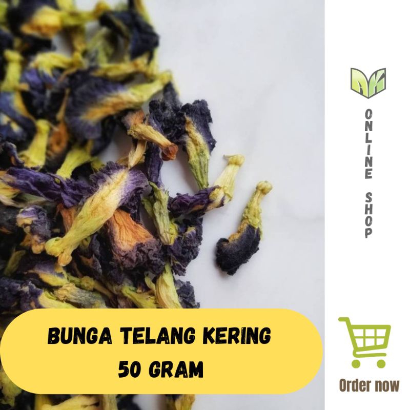 

Butterfly Pie Tea | Bunga Ungu Kering Organik 50g
