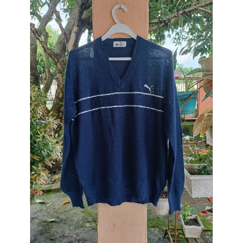 P✓m∆ Golf V-neck Knit Wear Men's Vintage