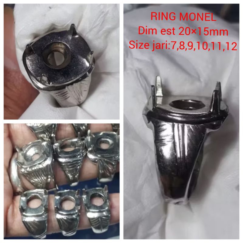 RING CINCIN MONEL KWALITAS SUPER Dim 20×15mm