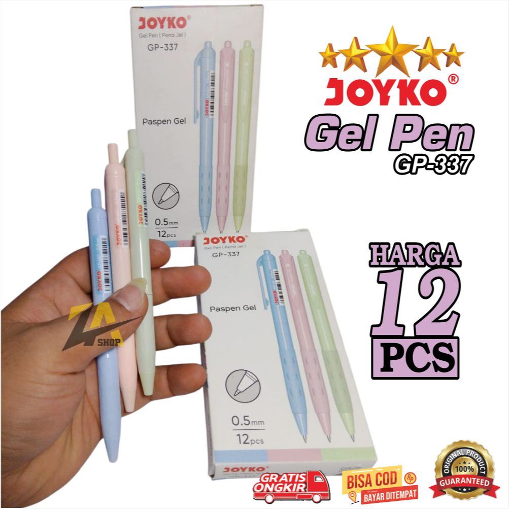 

PULPEN BOLPOIN GEL PEN JOYKO PASPEN PENA JEL 0.5mm GP 337 PENA JEL OIL GEL PEN