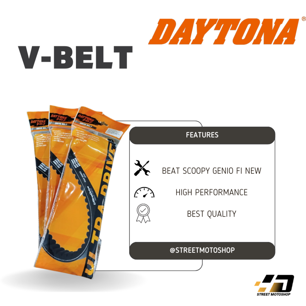Vanbelt V-Belt Daytona Racing Honda Beat Scoopy Genio FI ESP New Original