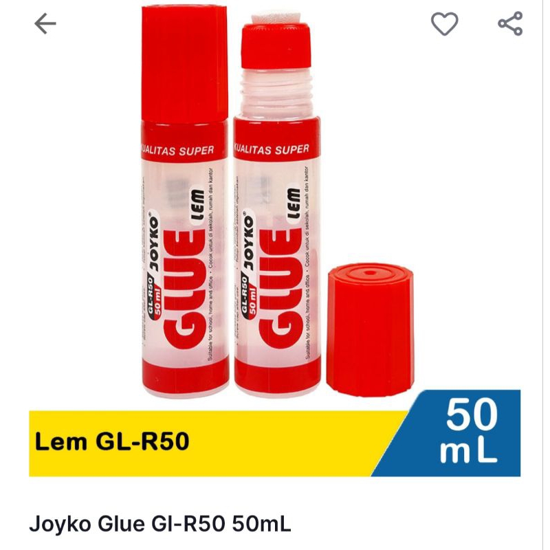 

Lem joyko cair / joyko glue water lem kertas 50ml