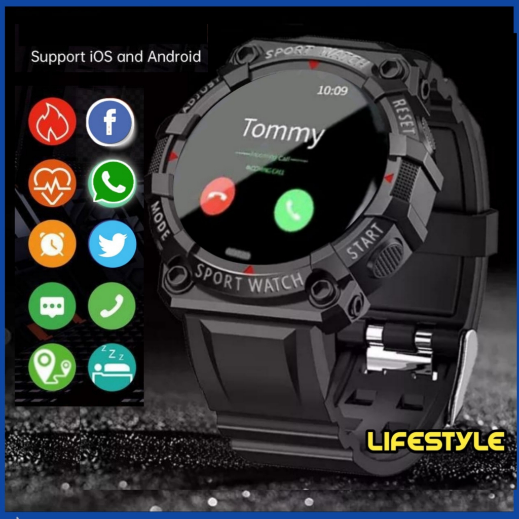 Jam Tangan Pintar Hp Android  4G Notif whatsap music camera foto Se 68 Smartwatch Healty Monitor New