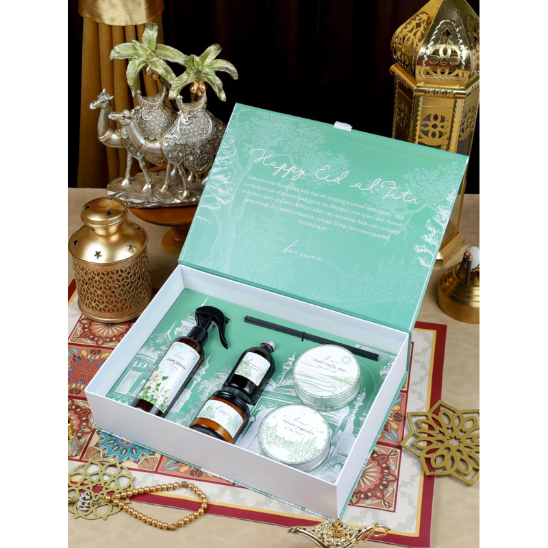 

EID AL FITR SET - bienes ramadhan series / hampers idul fitri / hampers lebaran / hampers scented candle / hampers mewah / luxury hampers / hampers premium by bienescandles