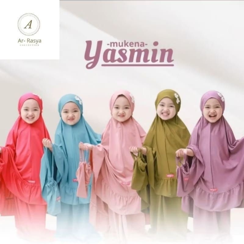 FREE BROSS MUKENA ANAK YASMIN BAHAN JERSEY PREMIUM ZOYA