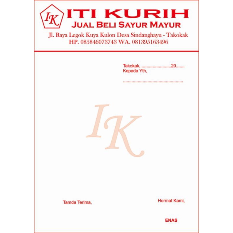 

CETAK & DESAIN NOTA