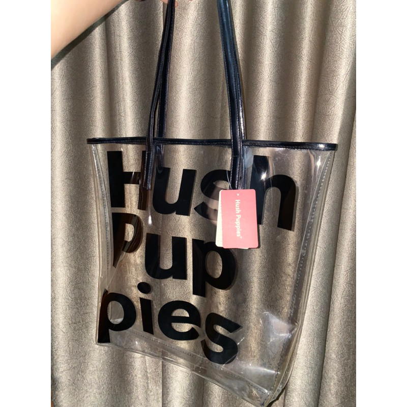 Tote Bag Hush Puppies / Tas PVC / Tas Transparan (Preloved)
