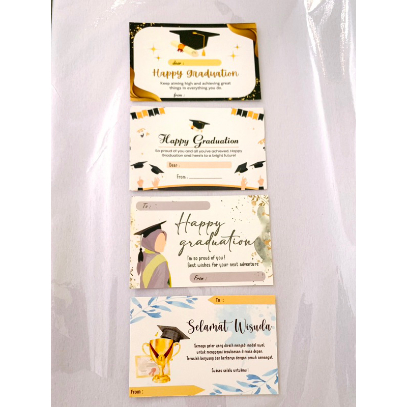 KARTU UCAPAN WISUDA / GREETING CARD / SELAMAT WISUDA / HADIAH WISUDA