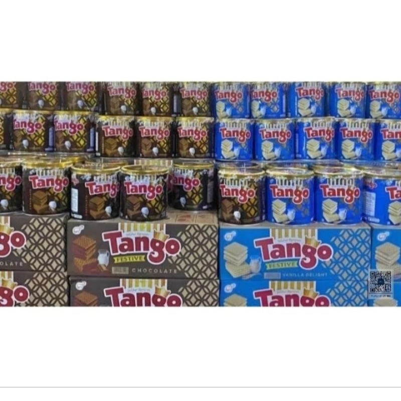 

AmbrizalSnack • Tango Wafer Kaleng Cokelat, Vanila (1Dus Isi 6)