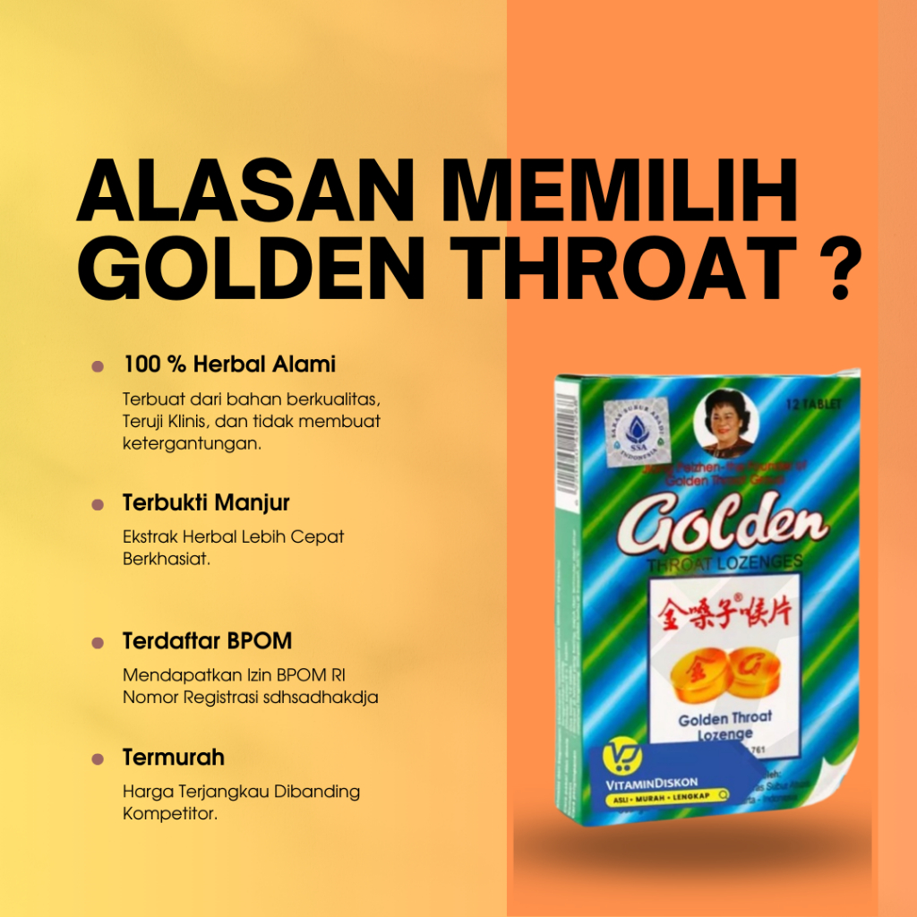 

Golden throat Lozenge