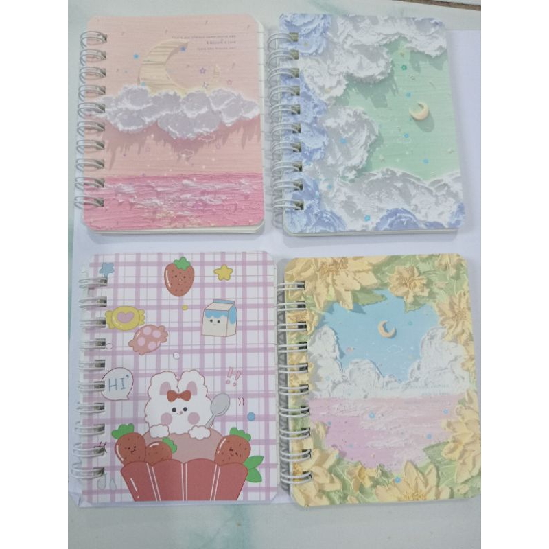 

[READY] Aimilo Notebook Mini A7 Buku Kecil Catatan Scrapbook Mini Buku Notes Kecil Alat Tulis Sekolah 80/50 Lembar