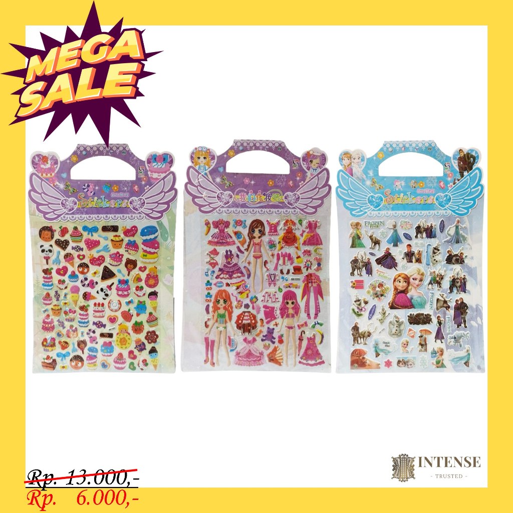 

STIKER DIY CARTOON ANIMASI ISI 3 MIX A (800122063)