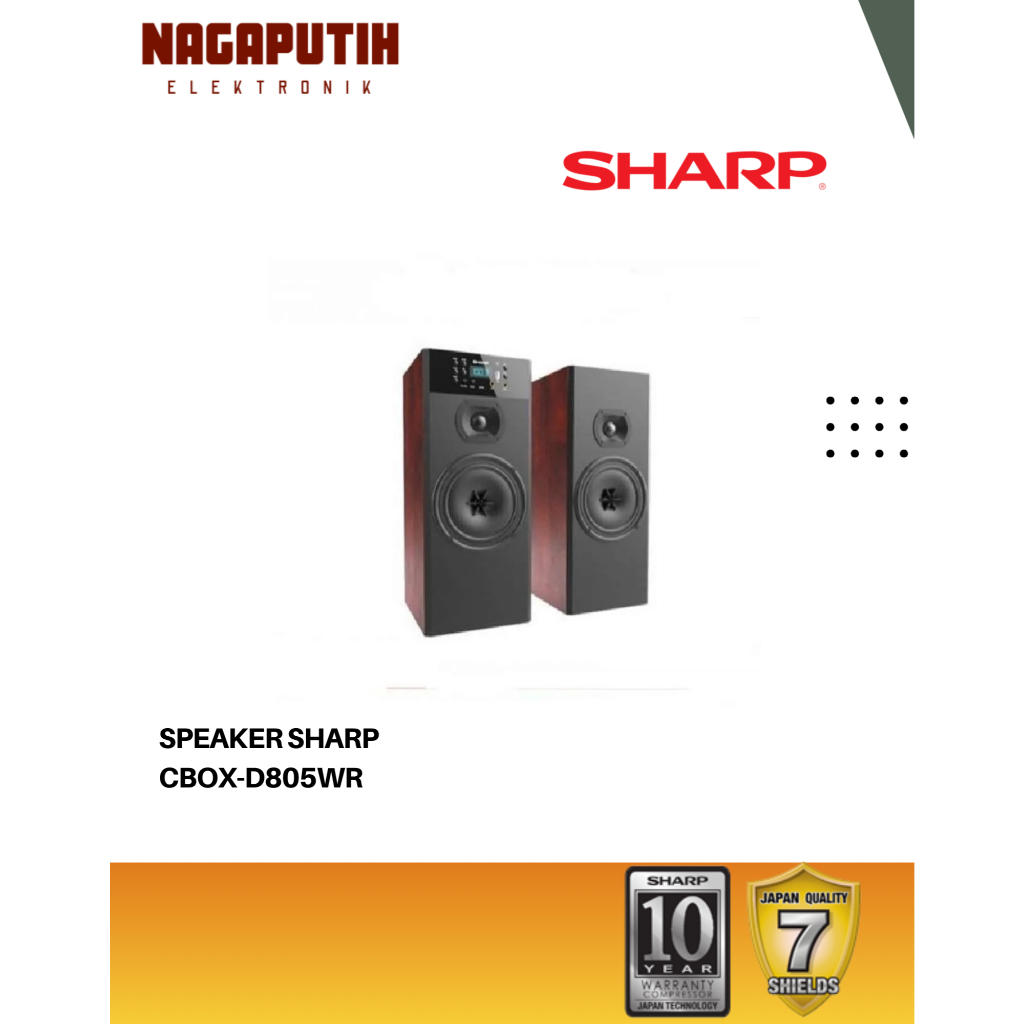 SHARP SPEAKER CBOX-D805WR GARANSI RESMI
