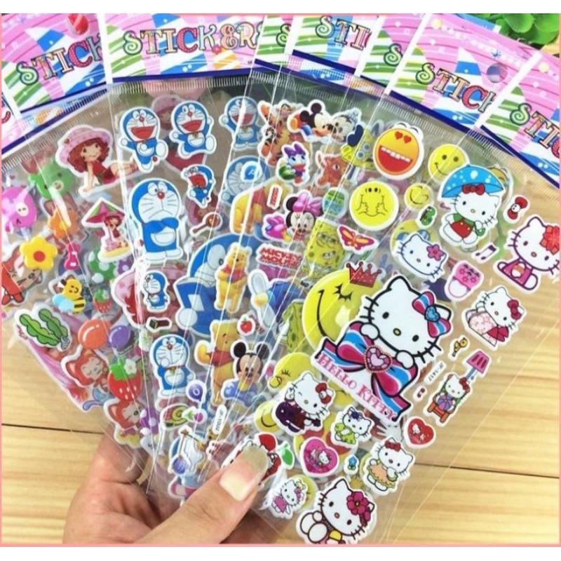 

J (J13) STIKER 3D TIMBUL KARAKTER ANAK /STIKER ANAK KARAKTER KARTUN