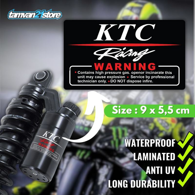 STICKER SHOCK TABUNG KTC KITACO