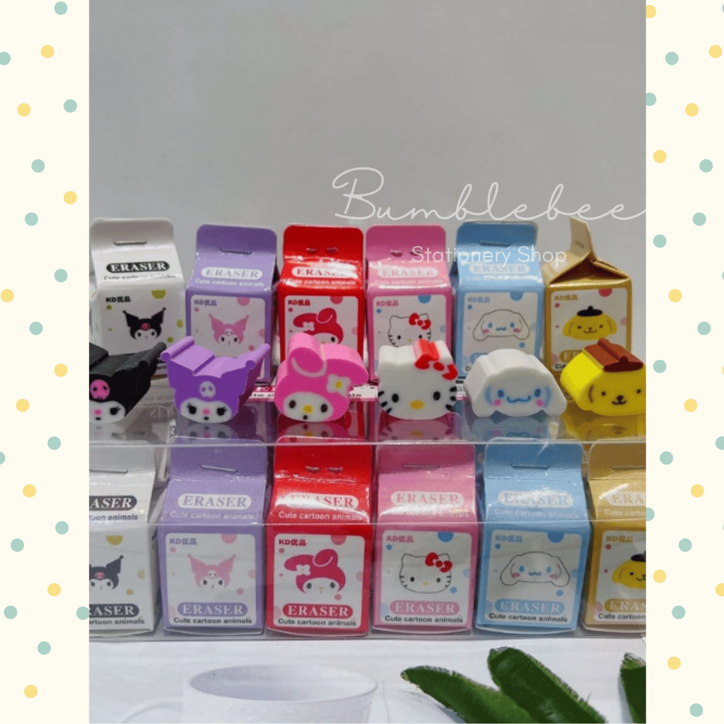 

Penghapus Sanrio Kotak Susu Mini - Cute Sanrio Eraser With Box 113