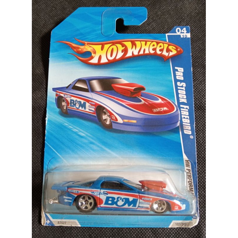 HOT WHEELS PRO STOCK FIREBIRD BIRU BOM