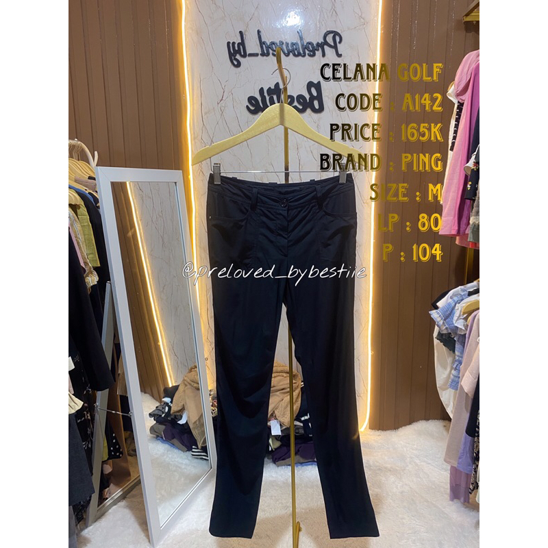 celana golf wanita second ori