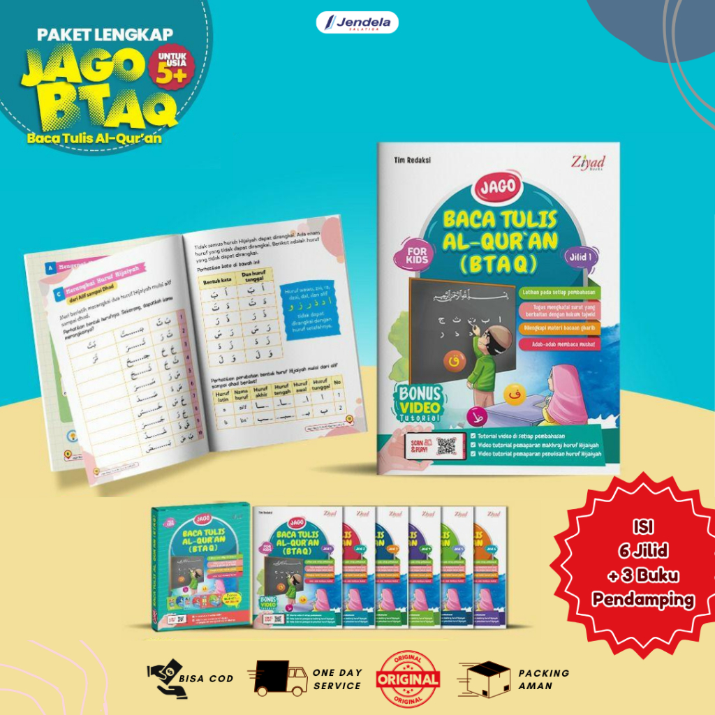 (ISI 9 BUKU) Paket Lengkap Jago Baca Tulis Alquran untuk Anak - Ziyadbooks
