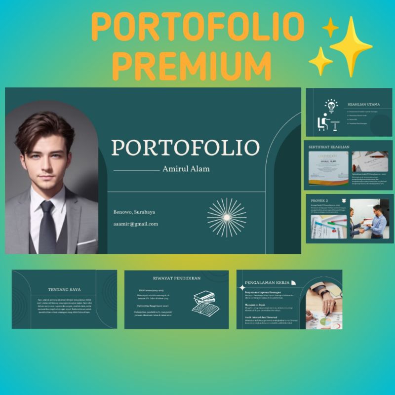 

PORTOFOLIO PREMIUM 10 SLIDE CV LAMARAN KERJA