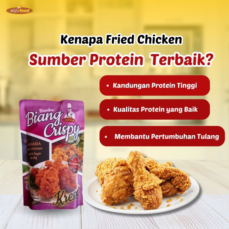 

Bumbu Biang Crispy Medium 750gr Alifa Food, Biang Krispi untuk olahan crispy