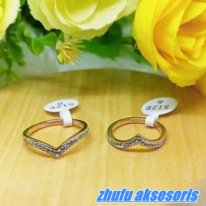 Gelang Titanium Fuji / Gelang Aurel V Viral / Satu Set Gelang dan Cincin Fuji / Anti Karat dan Luntu
