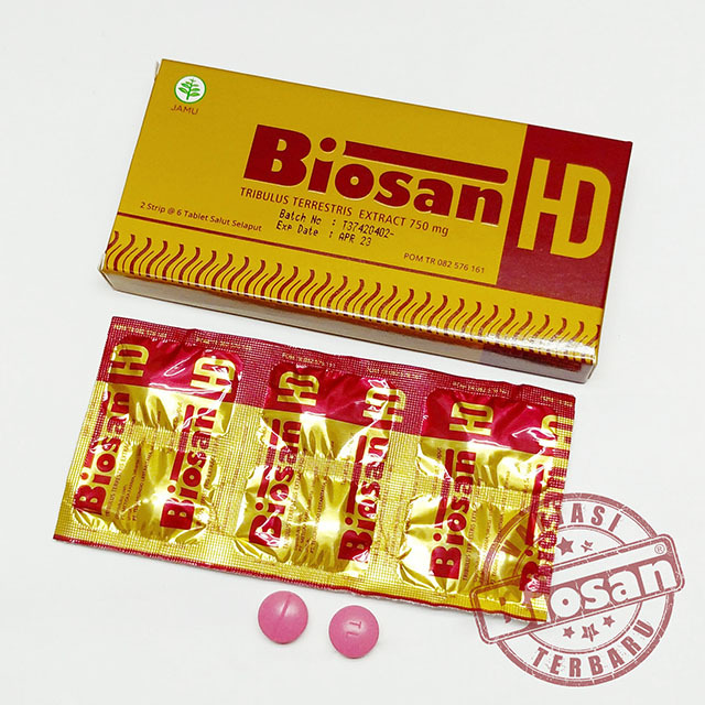 Biosan HD Box 12's Tablet Metiska / Tribulus Terrestris / Vitamin Kesehatan Pria / Vitamin Kesuburan