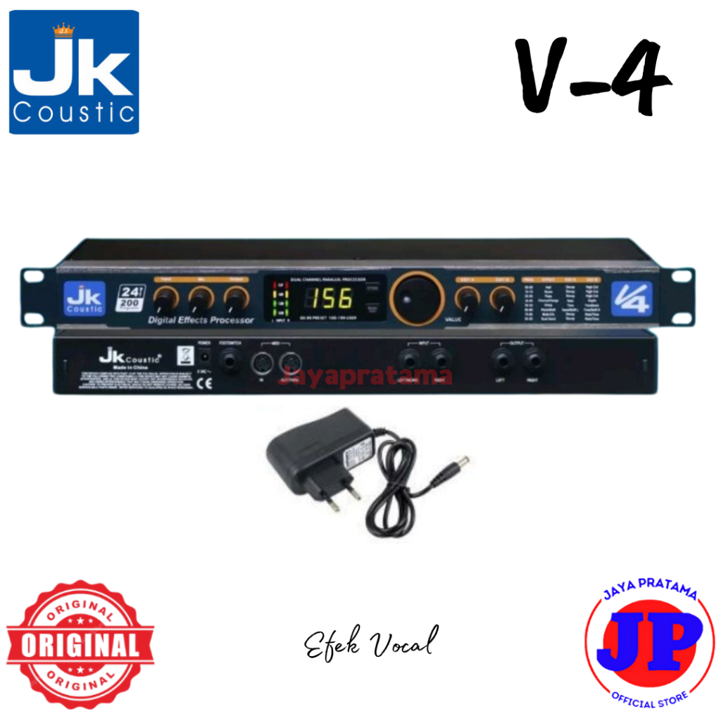 JK Coustic V4 Effect Vocal Original Efek Vokal Mikrofon