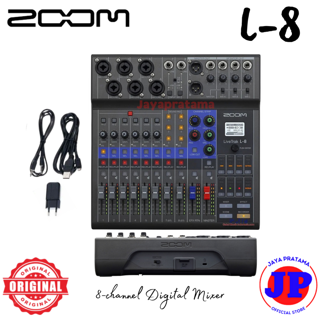 Zoom LiveTrak L8 Mixer 8-channel Digital Mixer / Recorder Zoom L-8