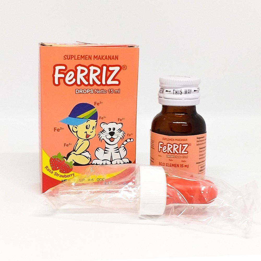 FERRIZ DROP#ferriz supplements drops#netto 15 ml#ZAT BESI