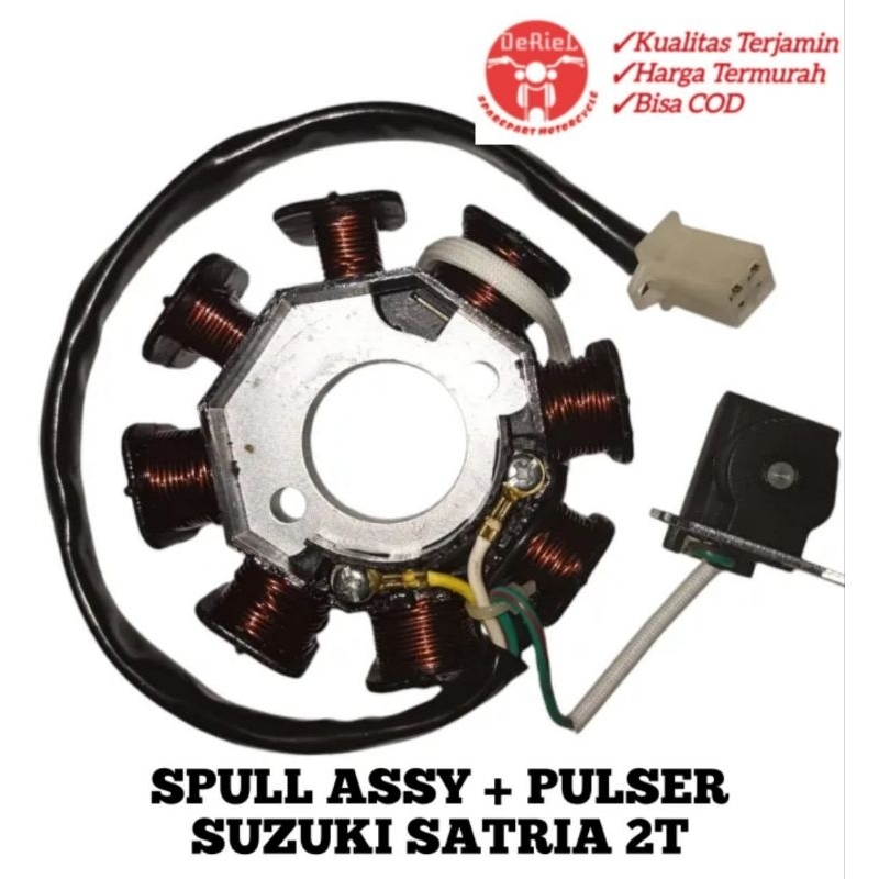 SEPUL SATRIA 2T SPULL SUZUKI  SATRIA 2TAK STATOR ASSY SATRIA 2TAK