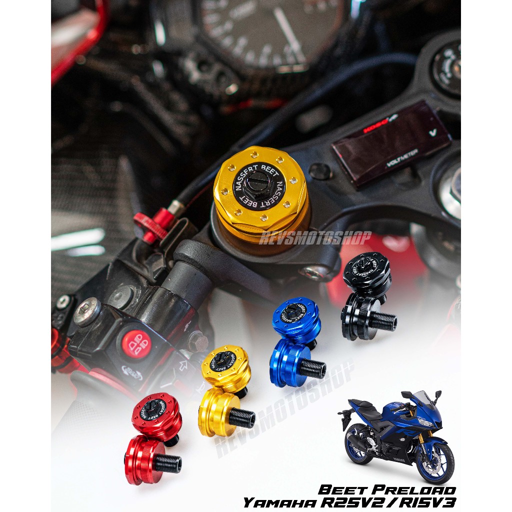 NASSERT BEET PRELOAD ADJUSTER YAMAHA R25 NEW / R15V3