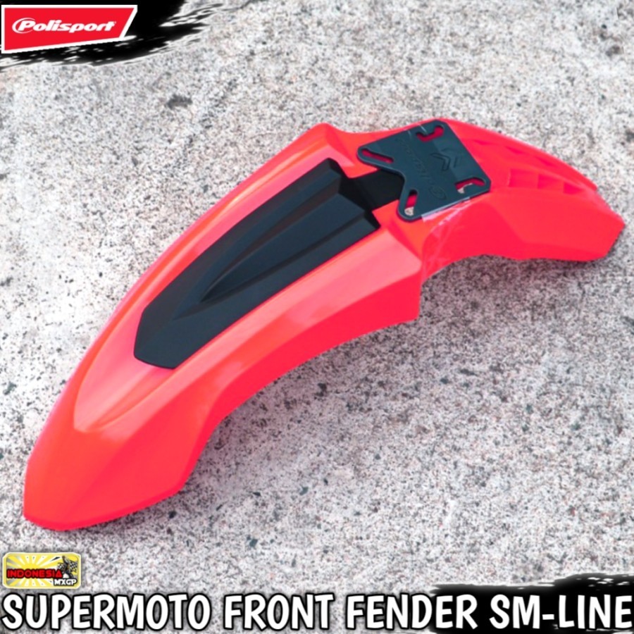 POLISPORT SM-LINE UNIVERSAL FRONT FENDER COVER - SPAKBOR SLEBOR DEPAN ADVENTURE TRAIL - SUMO SUPERMO