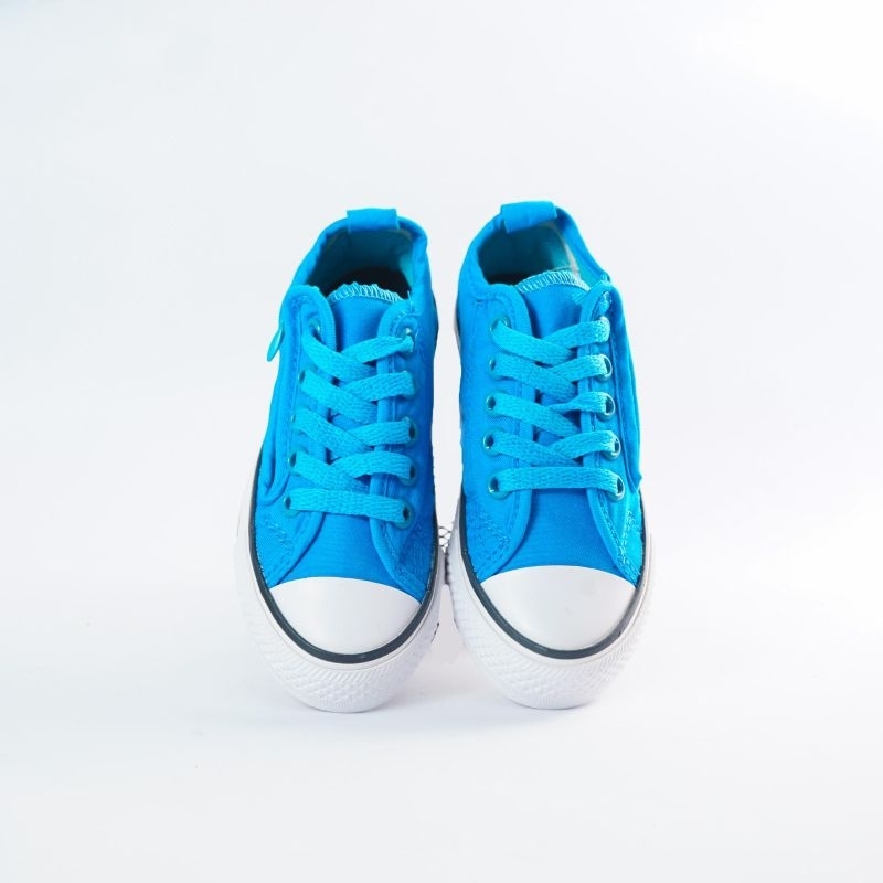 Sepatu Anak Laki-laki dan Perempuan Murah Converse Low Biru Zipper CN-04