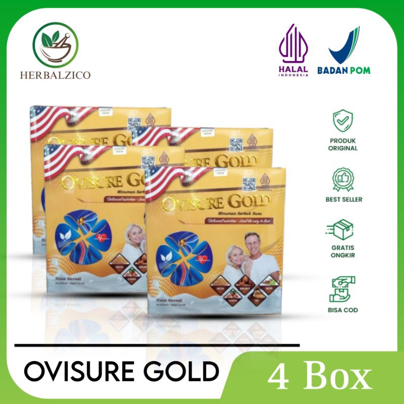 

Ovisure Gold Usa Asli Original 4 Box Susu Vitamin Tulang & Sendi