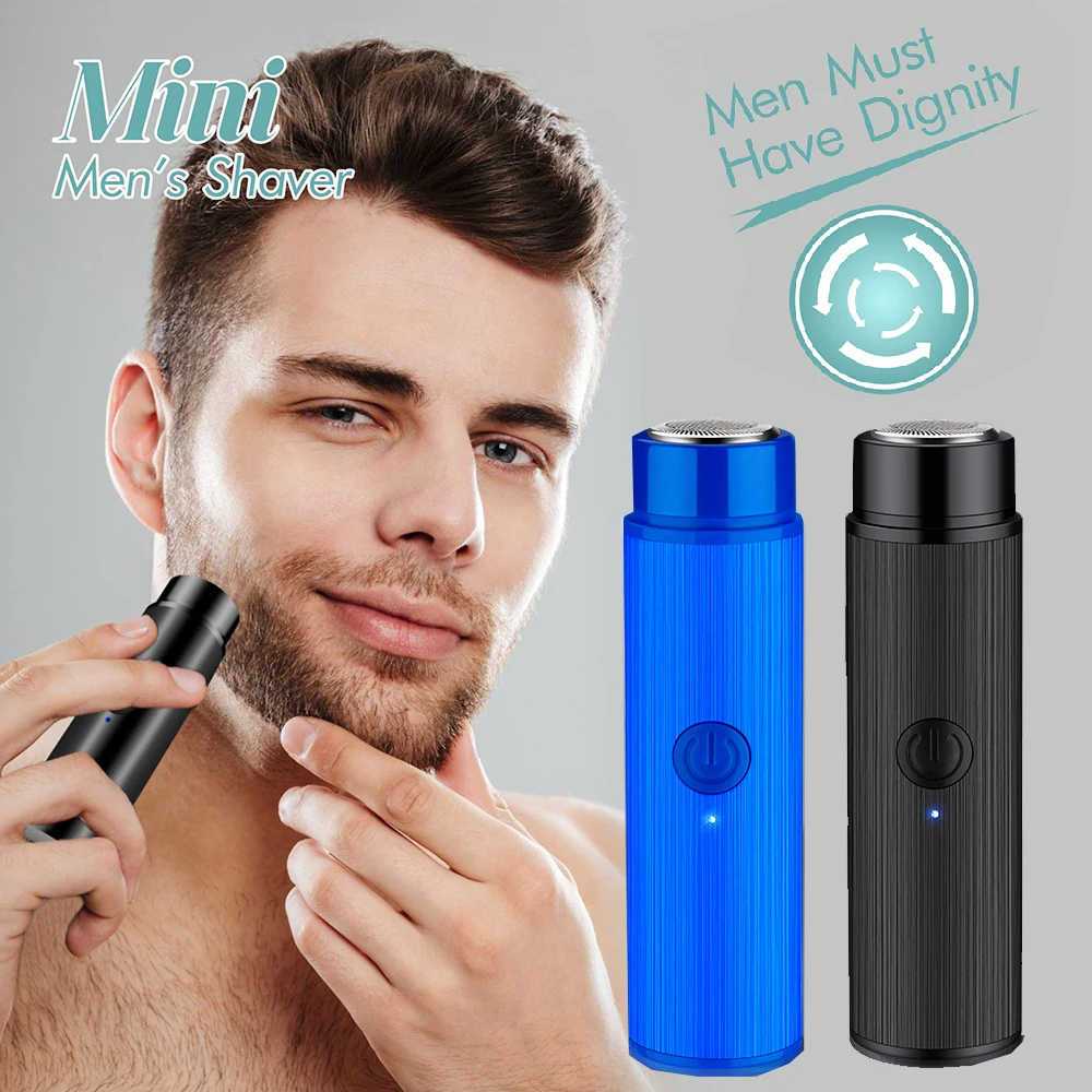Alat Cukur Elektrik Mini Shaver USB Pencukur Kumis Alis Jenggot Cambang Cukuran Penghilang BuluHalus