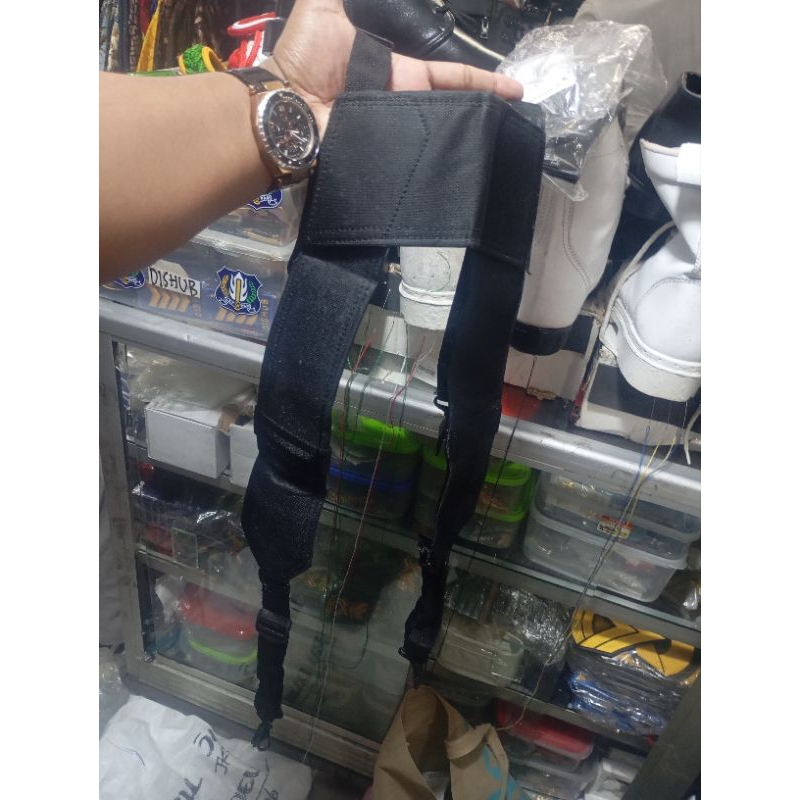 drahriem H  Taruna dan TNi, linmas warna hitam bahan nylon untuk seragam PDL