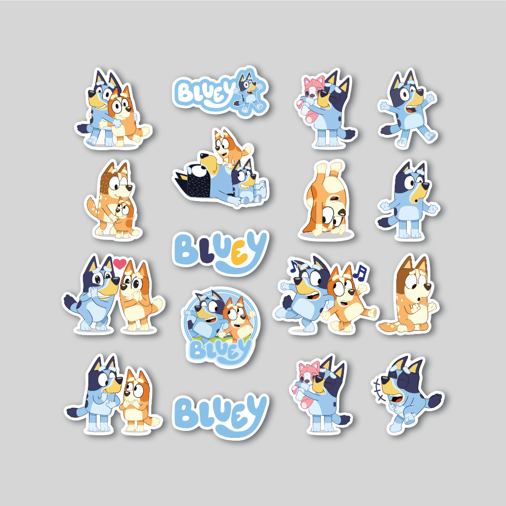 

Ay00! STICKER PACK BLUEY STICKER TUMBLR STIKER LAPTOP KOPER HELM