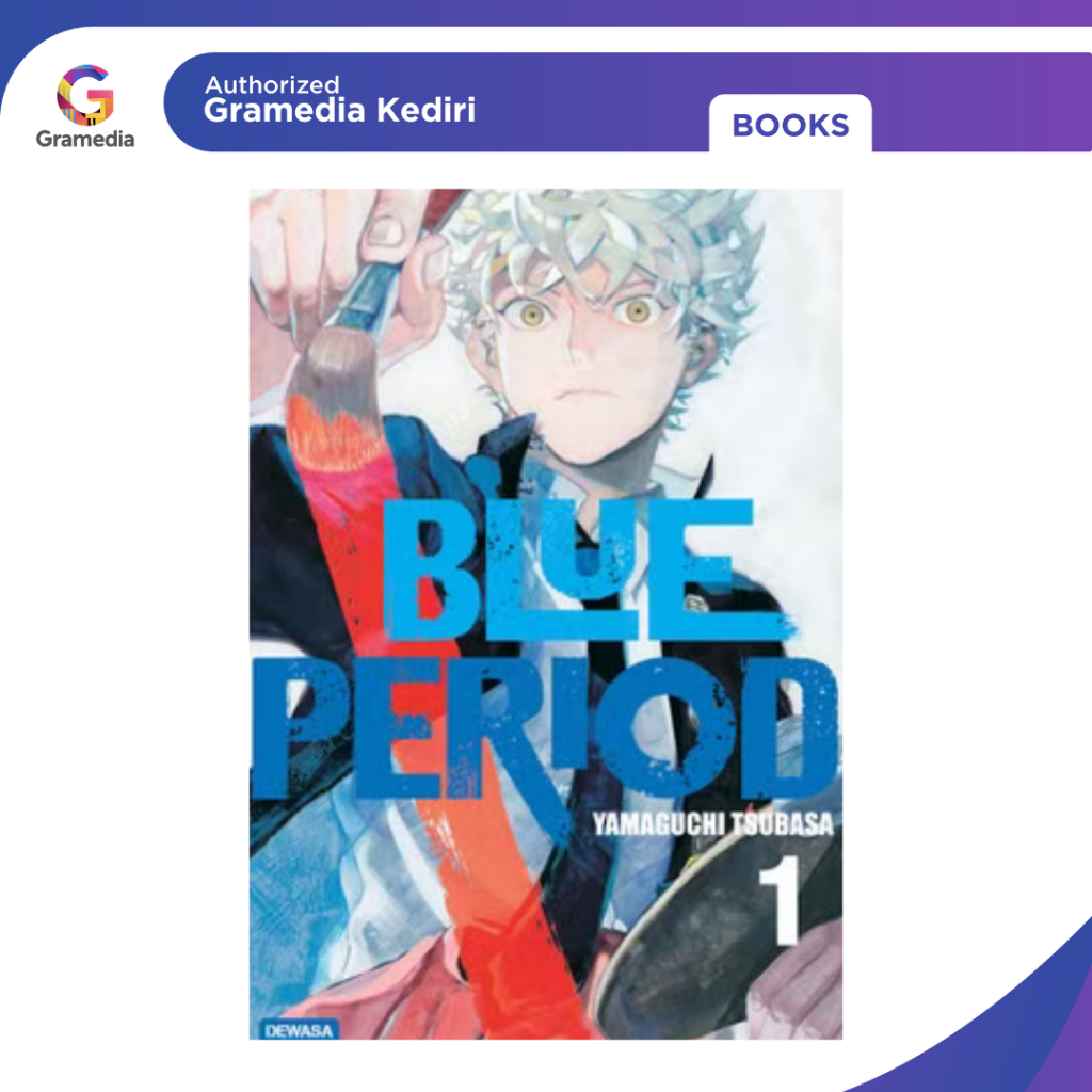 Gramedia Kediri - Blue Period Vol. 01 Limited Postcard