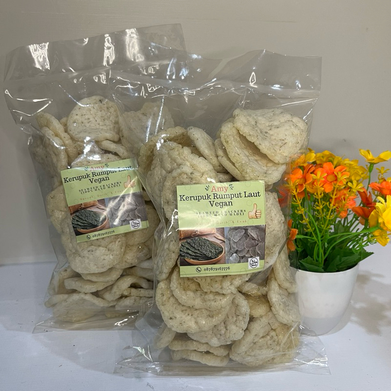 

Kerupuk Rumput Laut Vegan 'Amy'