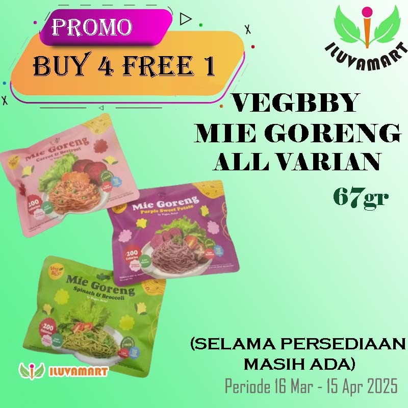 

Vegan Baby Mie Goreng Instant Less Gluten Noodle Vegetarian Rendah Kalori Non Msg